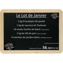 Le lot du Mois de Janvier