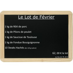 Le lot du Mois de Février